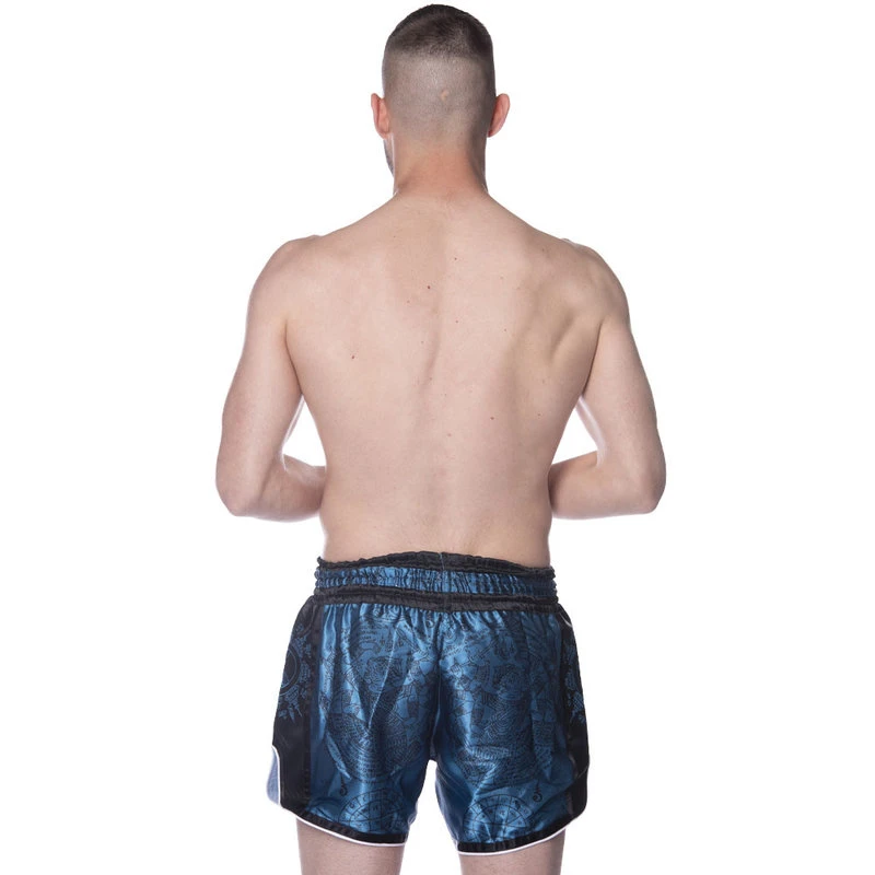 8 Weapons Muay Thai Short Carbon Yantra Petrol - Image 3
