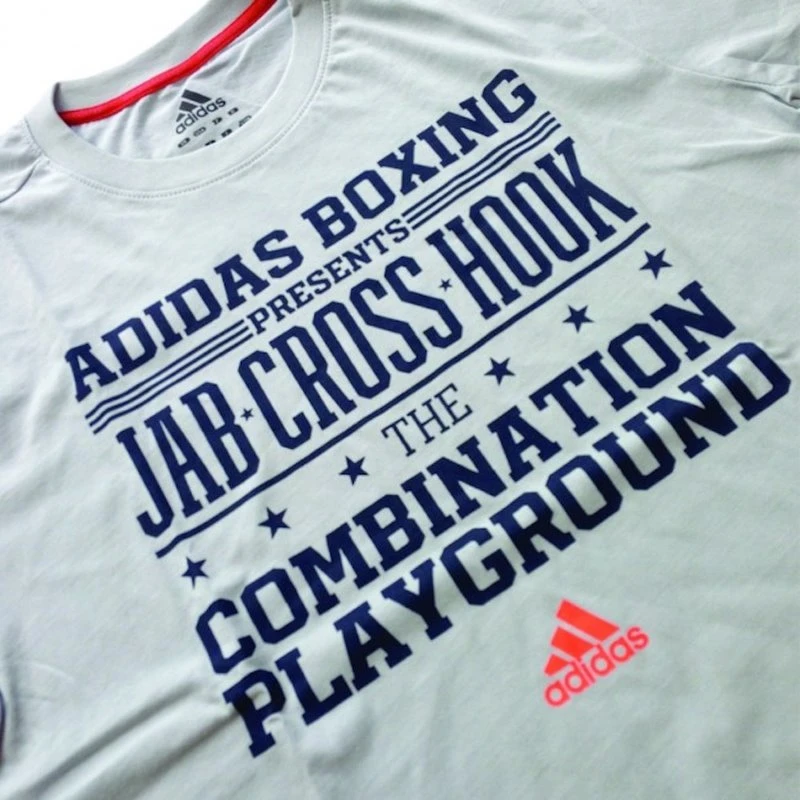 Adidas Graphic T-Shirt Jab-Cross-Hook Grijs - Image 2