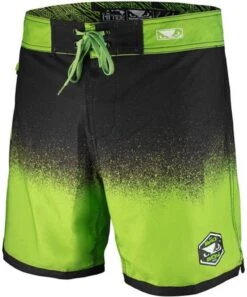 Bad Boy HI-TIDE Hybrid Zwem- Training Shorts Zwart Groen