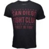 Bad Boy San Diego Fight Club T Shirt Donkergrijs Rood