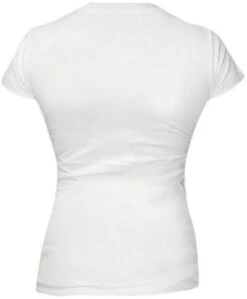 Bad Girl T-shirt Met V-hals Wit Blauw