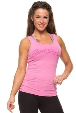 Bad Girl Tank Top Dames Roze