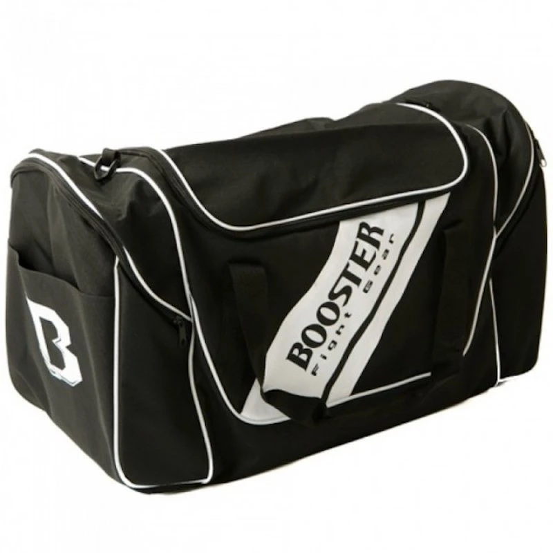 Booster Team Duffel Training Bag Sporttas Zwart Wit