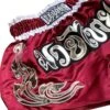 Fluory Muay Thai Kickboxing Shorts Bordeaux Rood MTSF87