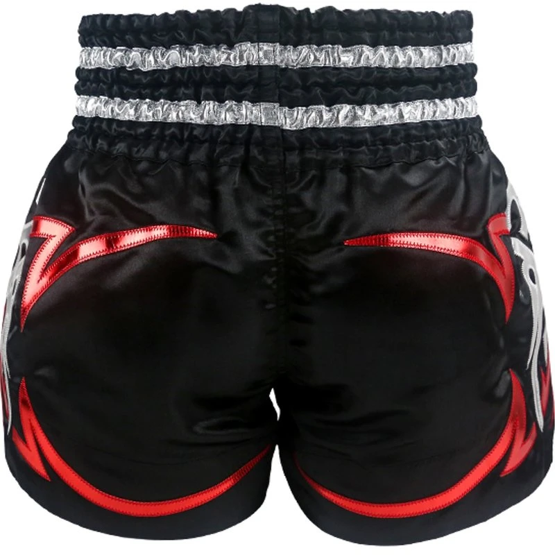 Fluory Muay Thai Short Kickboks Broek Zwart MTSF50 - Image 6