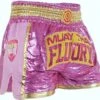 Muay Thai Kickboxing Shorts Dames Glitter Roze