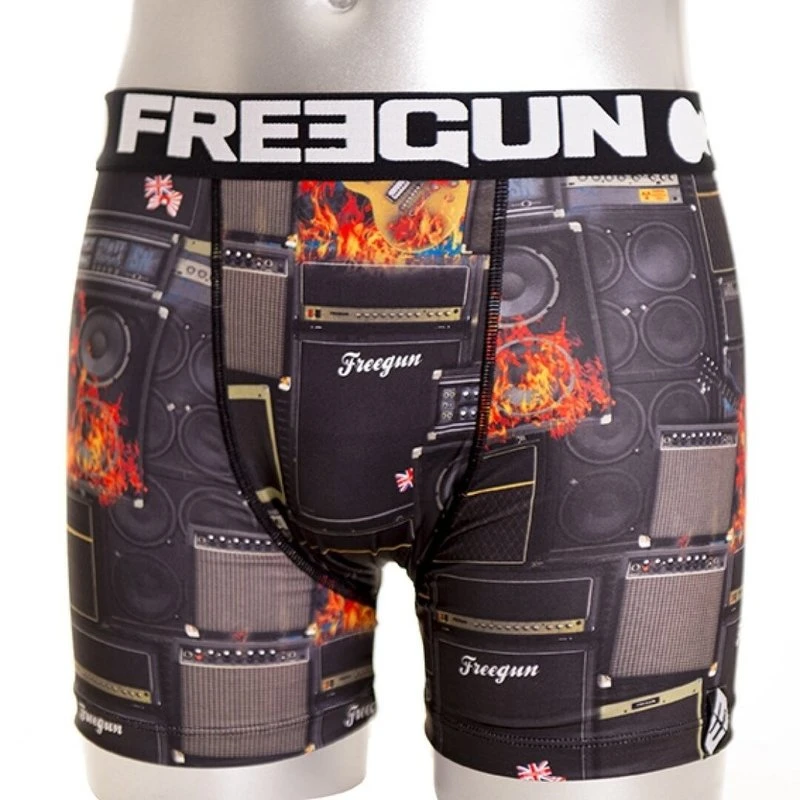 FreeGun Polyester Boxershorts Underwear Rock Zwart - Image 3