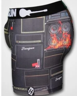 FreeGun Polyester Boxershorts Underwear Rock Zwart