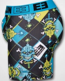 FreeGun Polyester Boxershorts Underwear Skull Zwart Groen