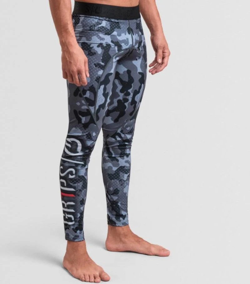 Gr1ps Combat Spats Legging Night Camo Grips BJJ Fightwear - Image 2