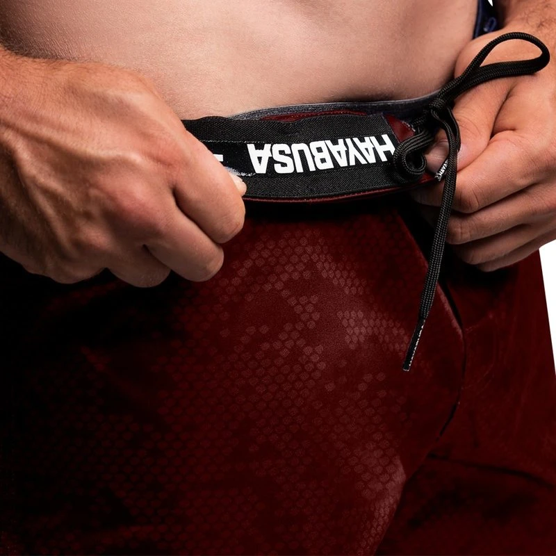Hayabusa Hex Hybrid Fight Shorts Burgundy - Image 2