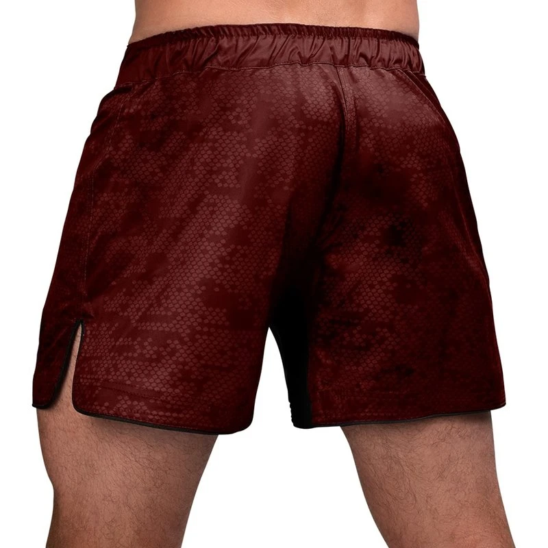 Hayabusa Hex Hybrid Fight Shorts Burgundy - Image 3