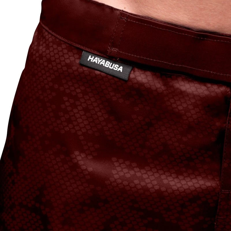 Hayabusa Hex Hybrid Fight Shorts Burgundy - Image 4