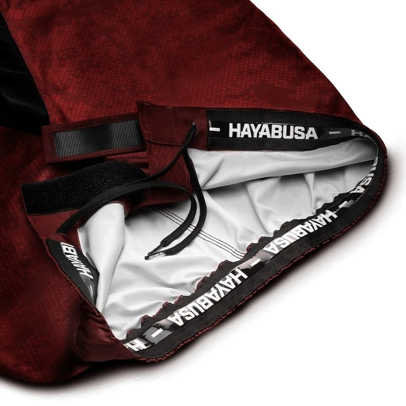 Hayabusa Hex Hybrid Fight Shorts Burgundy - Image 6