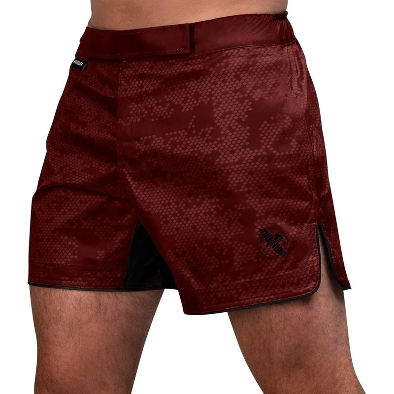 Hayabusa Hex Hybrid Fight Shorts Burgundy