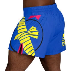Hayabusa Icon Kickboks Short Blauw Geel
