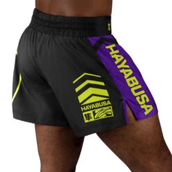 Hayabusa Icon Kickboks Short Zwart Neon Geel