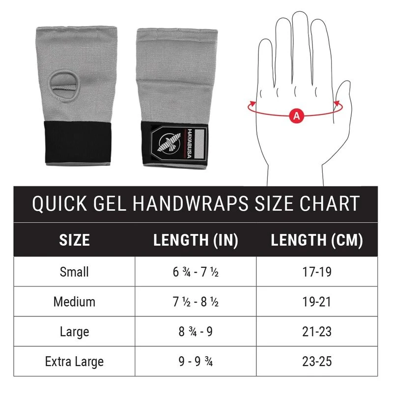 Hayabusa Quick Gel Handwraps Boksbandages Grijs - Image 6
