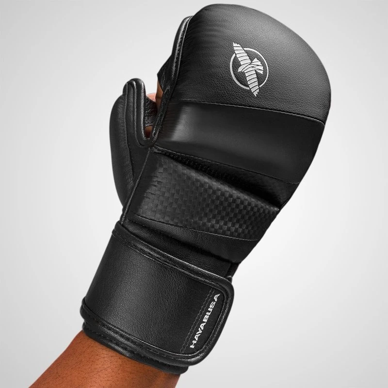 Hayabusa T3 MMA Hybrid Sparring Handschoenen 7oz Zwart - Image 2