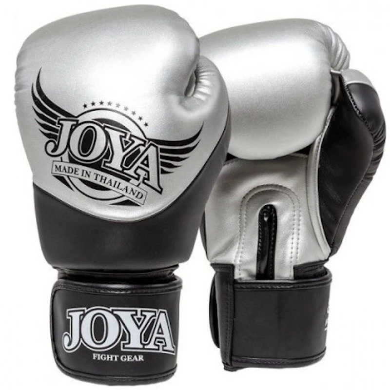 Joya Bokshandschoenen Pro Thai Silver Black Van Joya Fightgear - Image 3