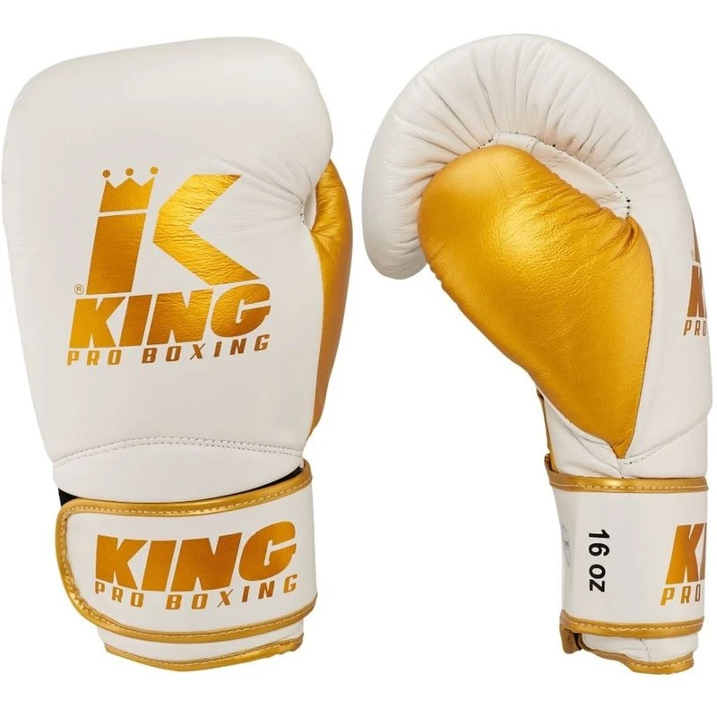 King Pro Boxing Bokshandschoenen KPB/BG Star 17 Wit Goud