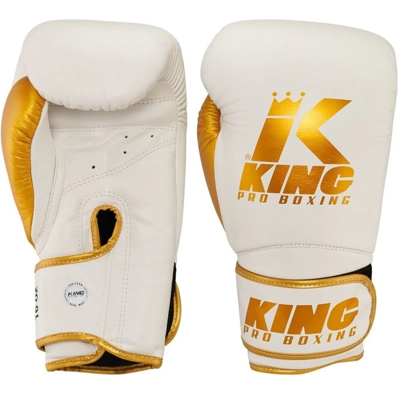 King Pro Boxing Bokshandschoenen KPB/BG Star 17 Wit Goud - Image 2