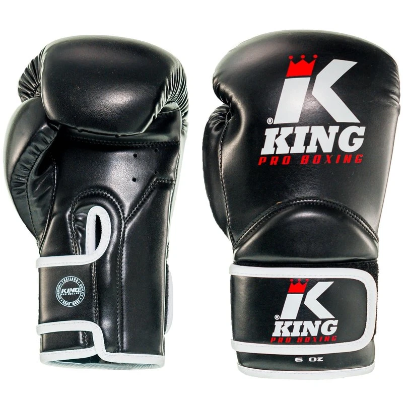 King Pro Boxing KPB/BG KIDS 1Â Bokshandschoenen Zwart Wit Rood - Image 4