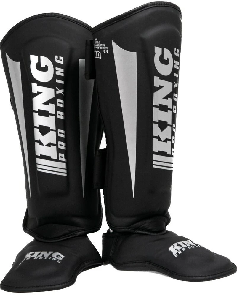 King Pro Boxing Scheenbeschermers KPB/SG REVO 7 Zwart Zilver - Image 5