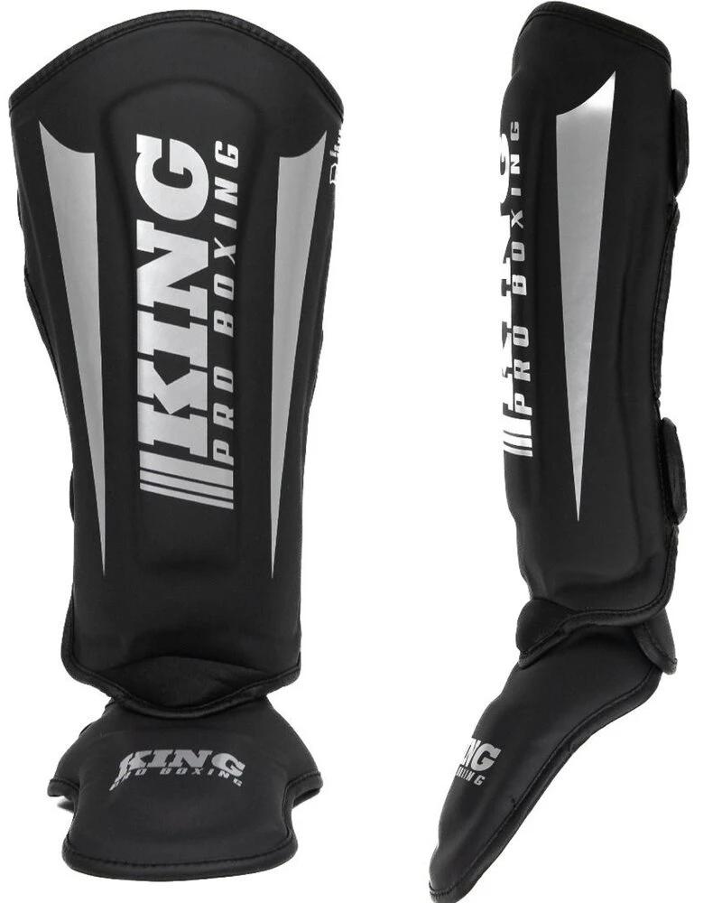 King Pro Boxing Scheenbeschermers KPB/SG REVO 7 Zwart Zilver