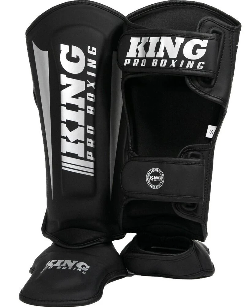 King Pro Boxing Scheenbeschermers KPB/SG REVO 7 Zwart Zilver - Image 2