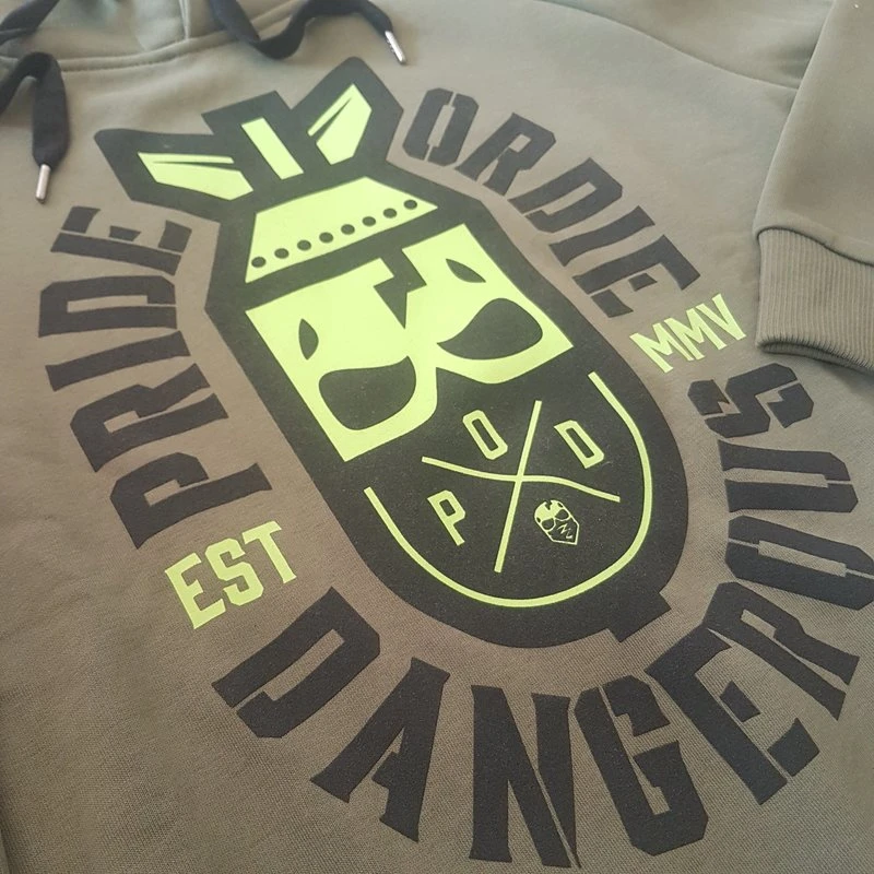 Hoodie PRiDEorDiE Dangerous Khaki - Image 4