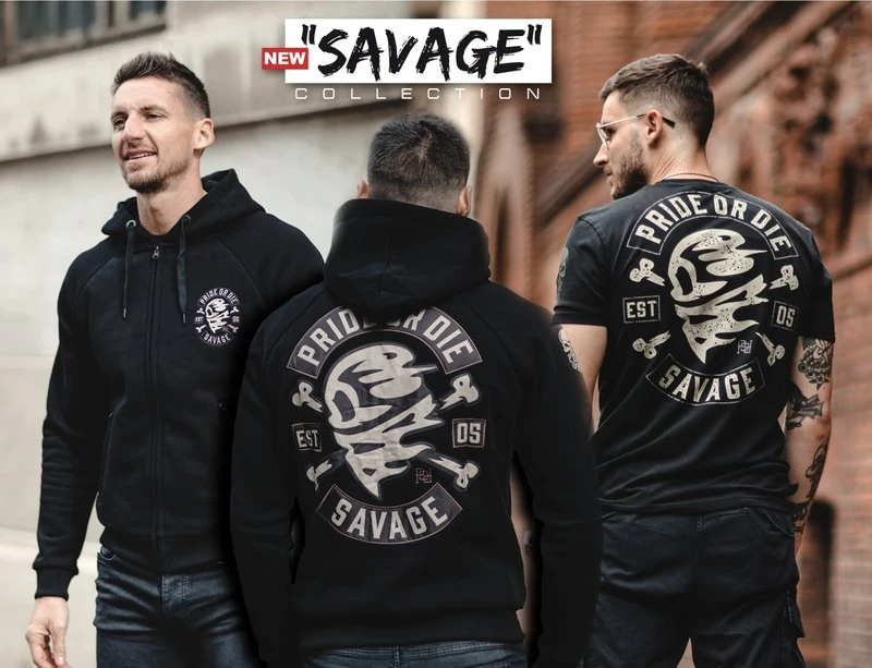 Hoodie PRiDEorDiE SAVAGE Zwart - Image 4