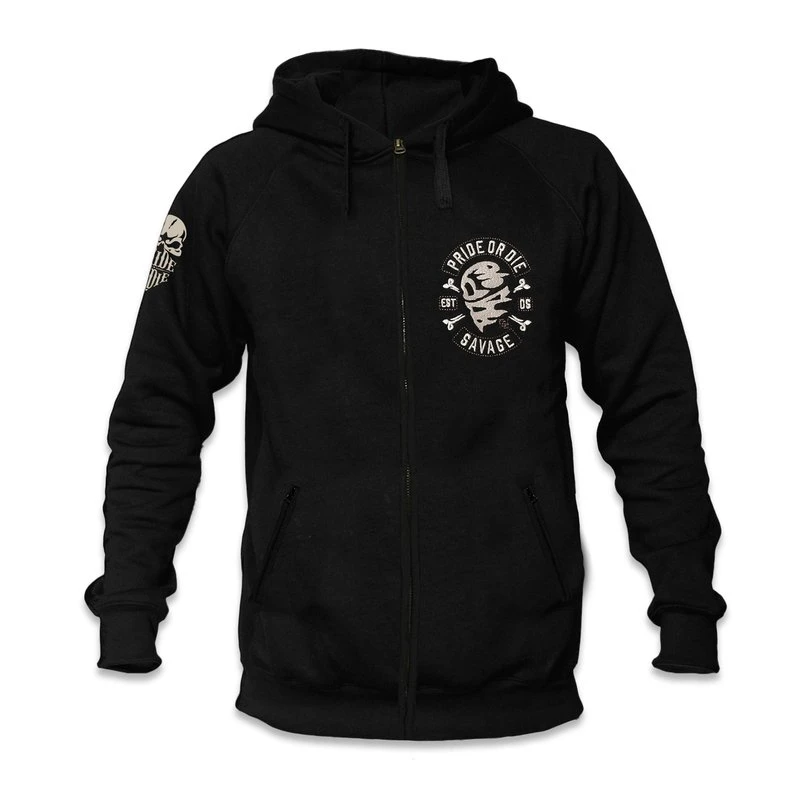 Hoodie PRiDEorDiE SAVAGE Zwart - Image 6