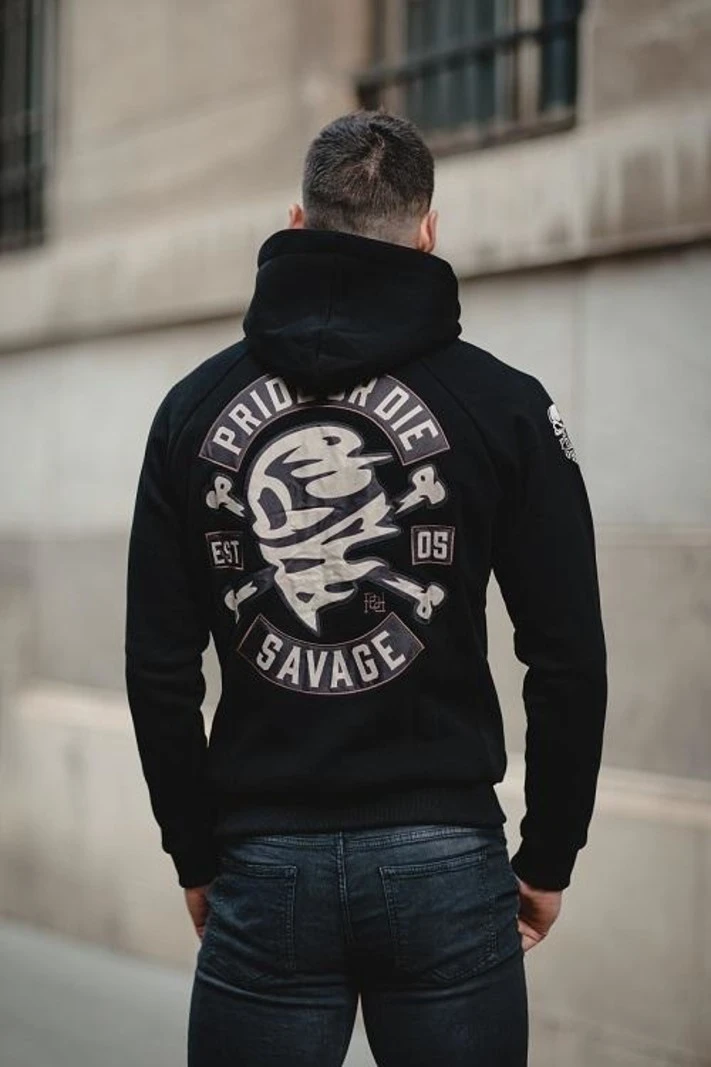 Hoodie PRiDEorDiE SAVAGE Zwart - Image 8