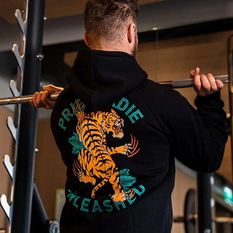 PRIDE Or Die Hoodie Sweater Tiger Unleashed Zwart - Image 2