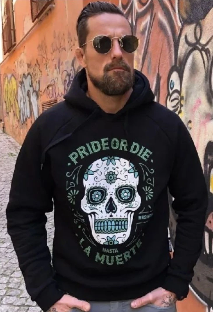 PRiDE Or DiE Hoodie Sweater Until Death Zwart - Image 3