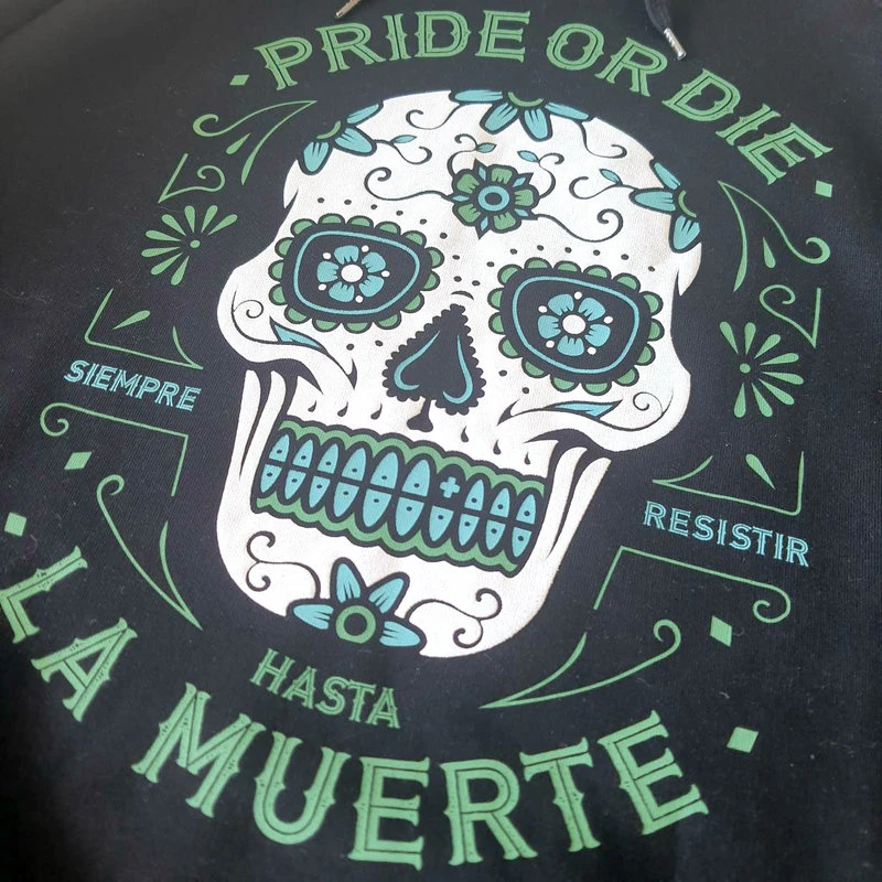 PRiDE Or DiE Hoodie Sweater Until Death Zwart