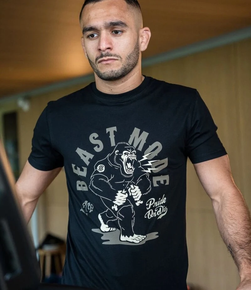 PRIDE Or Die Katoenen T-Shirt "Beast Mode V.2" Zwart - Image 5