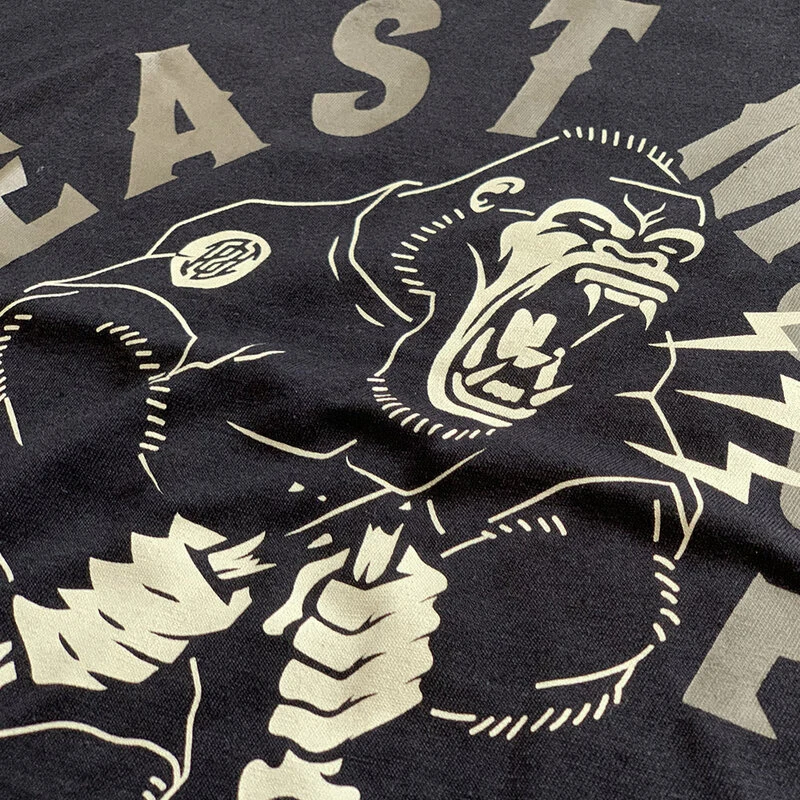 PRIDE Or Die Katoenen T-Shirt "Beast Mode V.2" Zwart