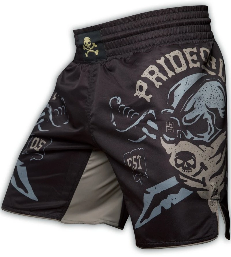Pride Or Die Pirate Fight Shorts Zwart Vechtsportbroek