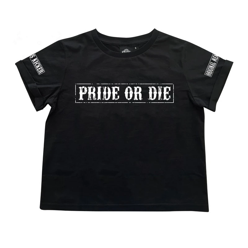 PRiDE Or DiE Women Fight Club T-Shirt Zwart - Image 3
