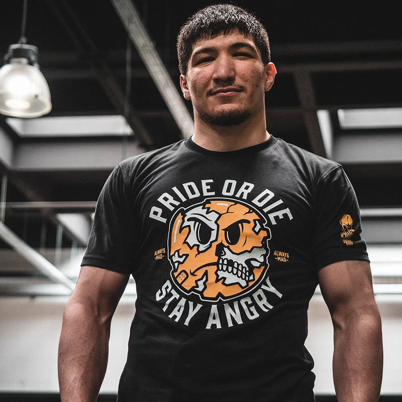 PRiDEorDiE T Shirt Stay Angry Zwart - Image 5