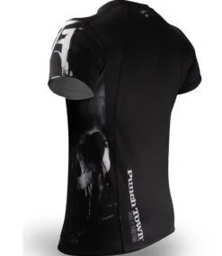 PunchTown Rash Guard Deranged Korte Mouwen Zwart