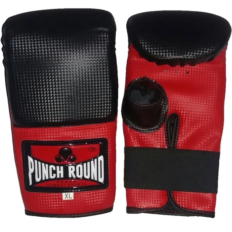 Punch Round Bokszak Training Handschoenen Bag Gloves Carbon.