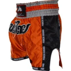 Punch Round™ Kickboks Broekje Muay Thai Oranje
