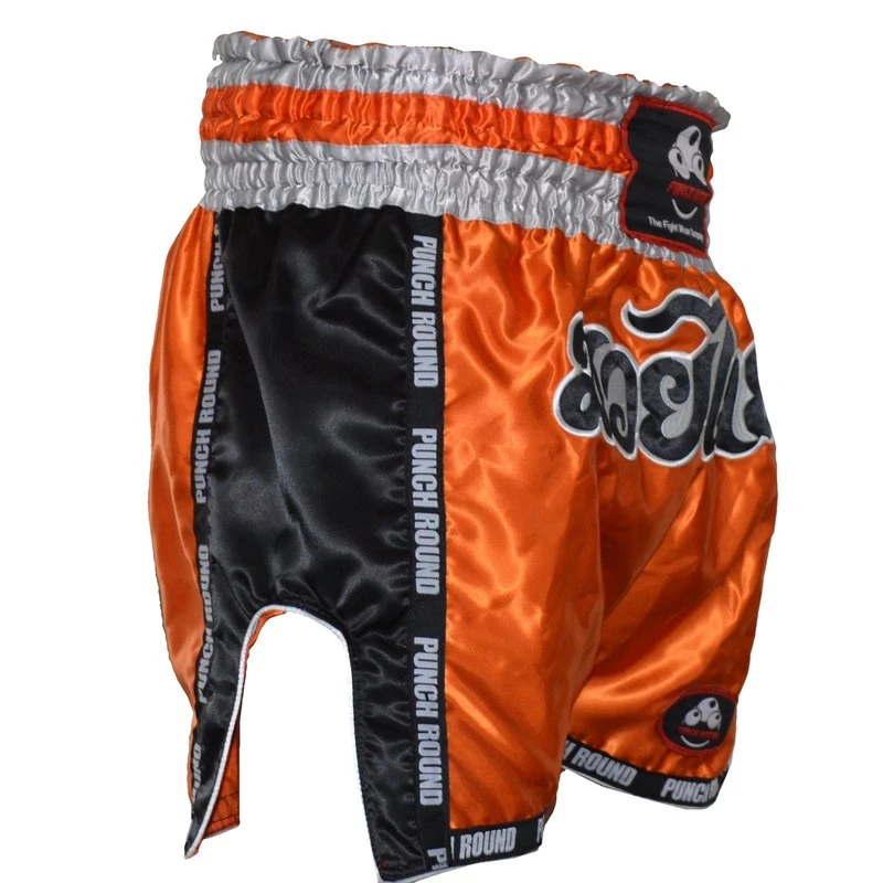 Punch Round™ Kickboks Broekje Muay Thai Oranje - Afbeelding 5