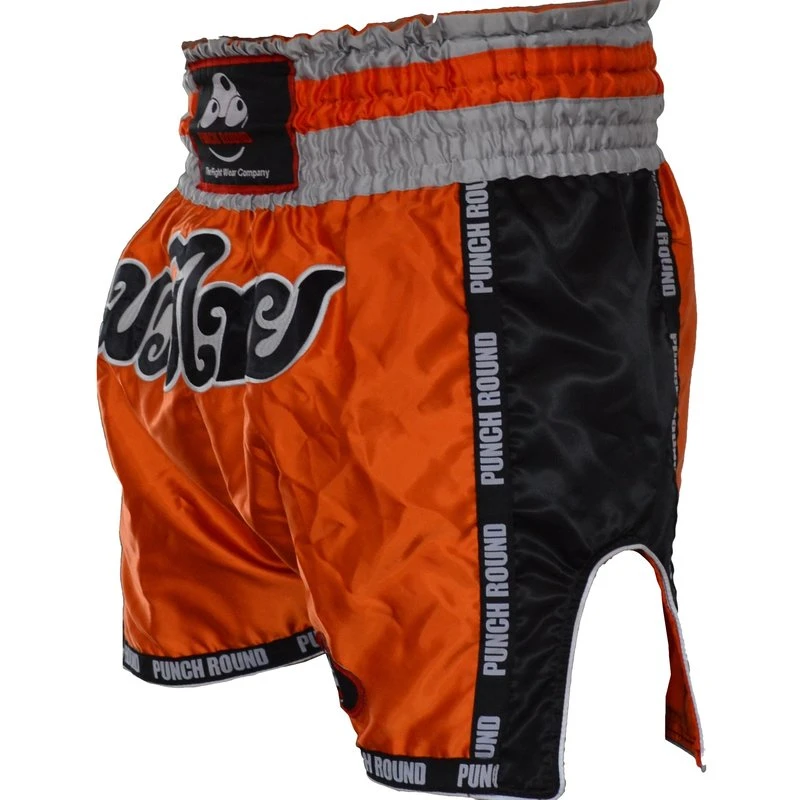 Punch Round™ Kickboks Broekje Muay Thai Oranje