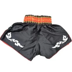 Punch Round Muay Thai Shorts Kickbokshort MT10 Zwart