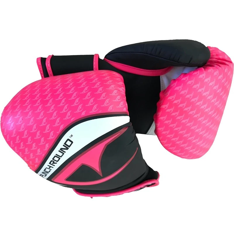 Punch Round No-Fear Dames Bokshandschoenen Zwart Roze