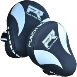 Punch Round PRO Hand Pads Focus Mitts Slam Zwart Wit